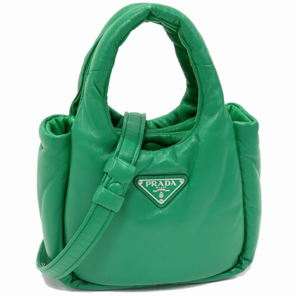 Prada Padded Nappa Triangle 2way Bag Nappa Leather